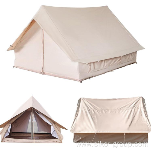 Camp Indian Tent Outdoor Double Camping Hut Tent Thicken Cotton Camping Eaves Tent